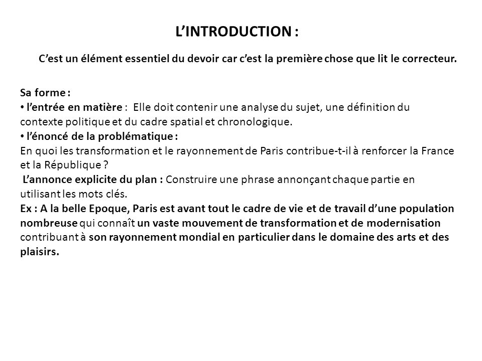 Exemple dissertation histoire geo